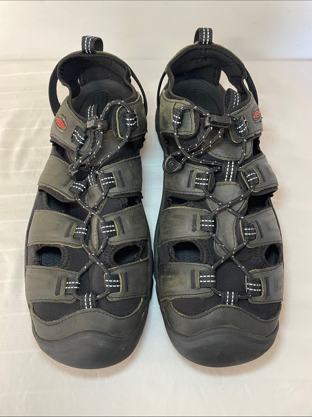 KEEN Men's Targhee III waterproof adventure green leather sandals size 11